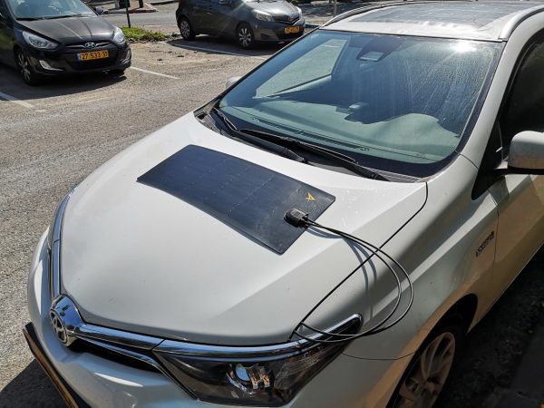 קיט טעינה סולארי למצבר רכב 12V