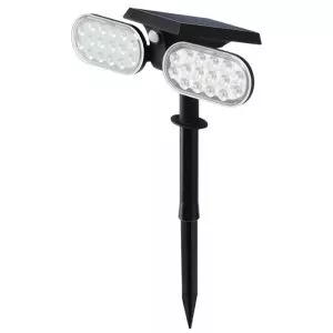 תאורת גינה סולארית כפולה דגם OVA2 סוללה 1200Mah 32LED 232*155/320MM