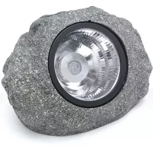 תאורת גינה סולארית דגם אבן 3W 1800Mah אור חם 200*160*160MM
