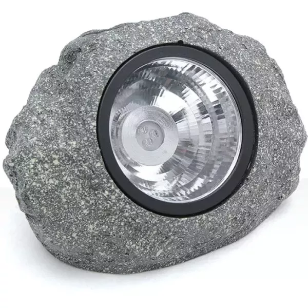 תאורת גינה סולארית דגם אבן 3W 1800Mah אור חם 200*160*160MM