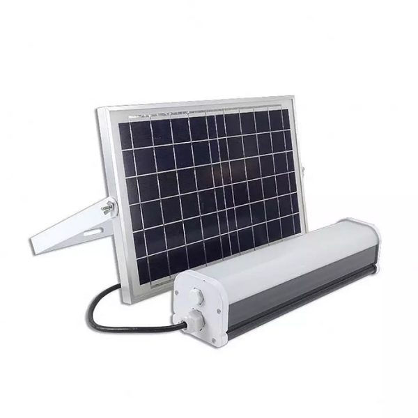 ⁦קיט תאורת לד סולארית לחרום/סוכה/מחסן NEWTEC 60W 10000Mah 600*60*45MM⁩ – תמונה ⁦2⁩
