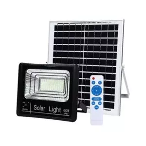 תאורה סולארית  12 שעות 120W + חיישן + צג + שלט IP67