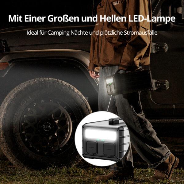 ⁦קיט סולארי ZENDURE - תחנת כח SUPERBASE 1000 + פאנל סולארי מתקפל 200W⁩ – תמונה ⁦2⁩