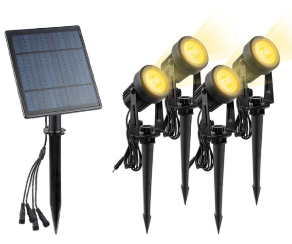 סט 4 תאורת גינה סולאריות Newtec AL22