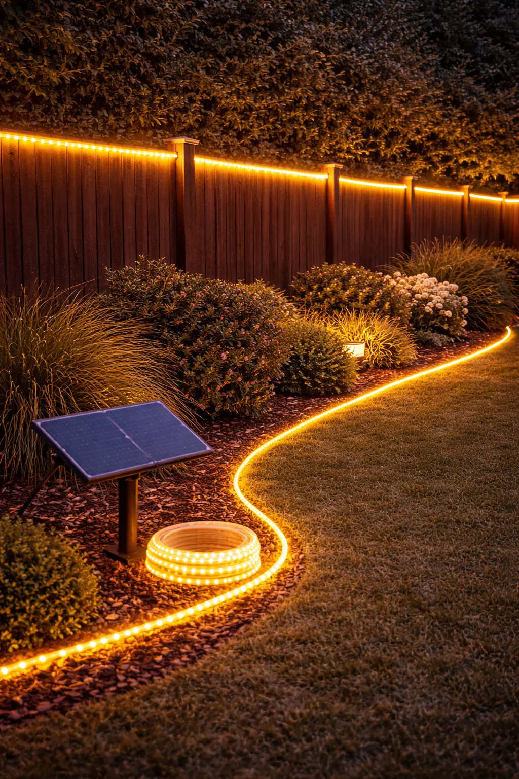 פס לד סולארי 20 מטר אווירה