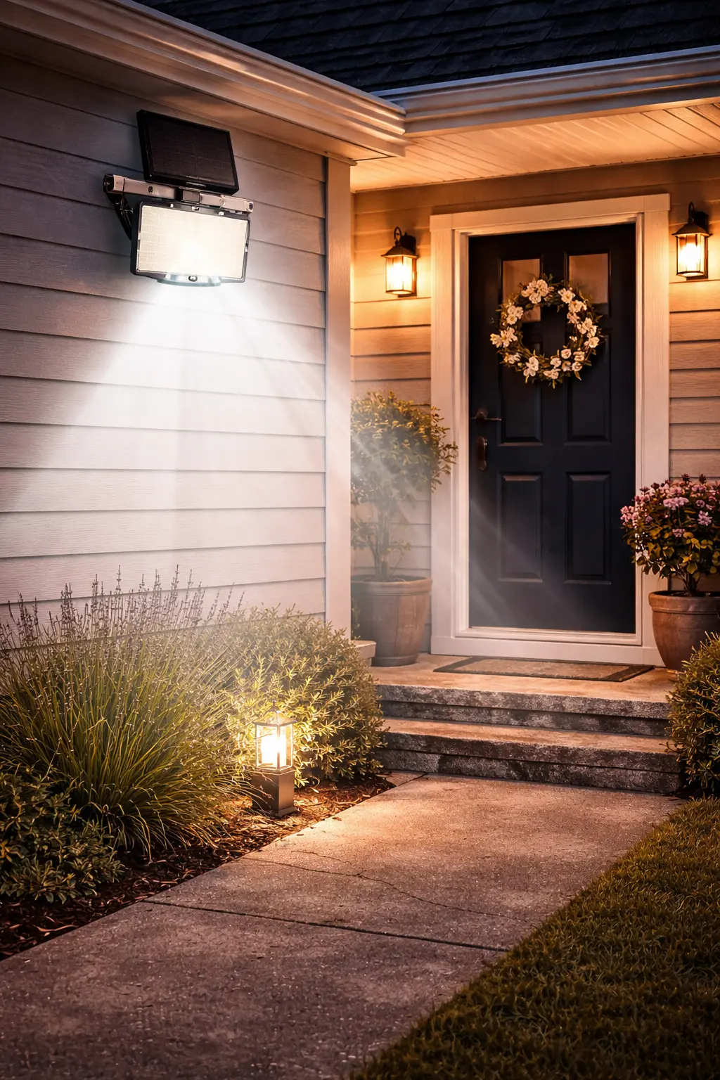 תאורת קיר סולארית NEWTEC AL2