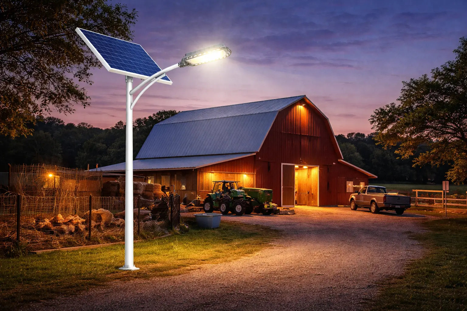 תאורת רחוב סולארית NEWTEC CARBON 5700Lm