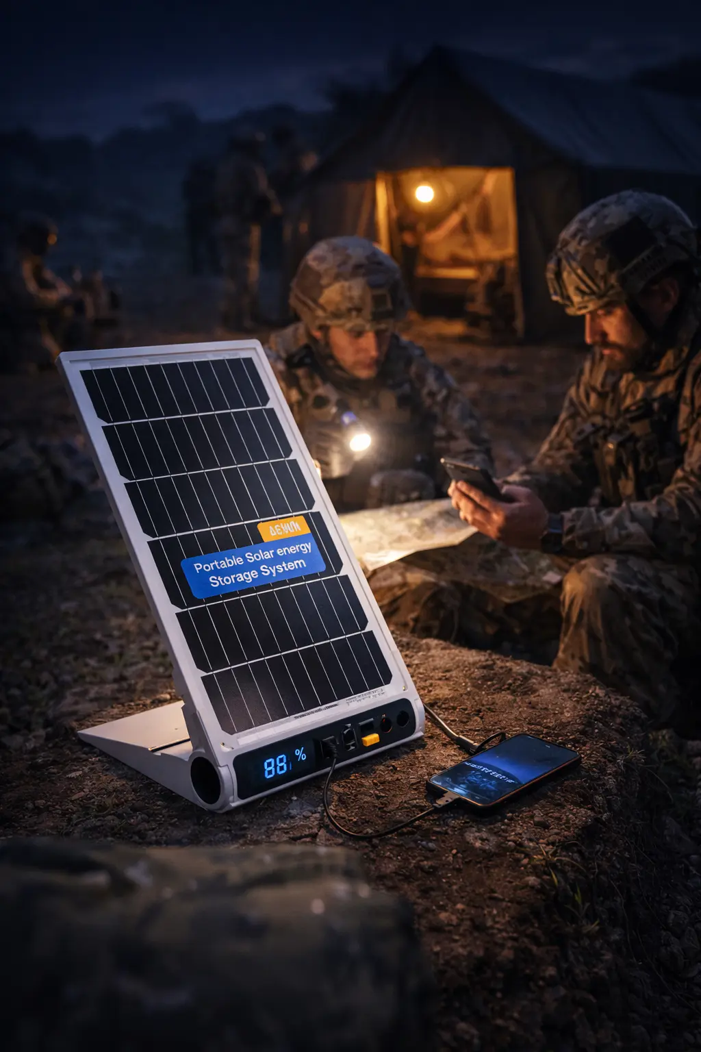 קיט סולארי לחיילים NEWTEC CARBON 48Wh