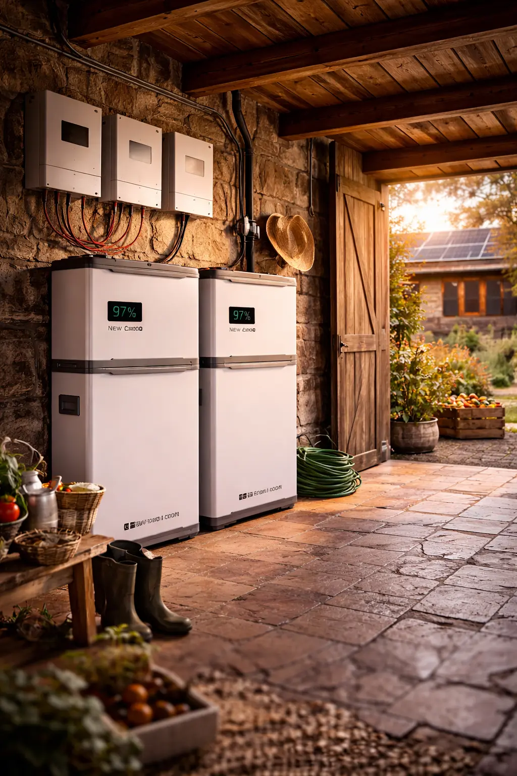 סוללת אגירה NEWTEC CARBON 15.36kWh