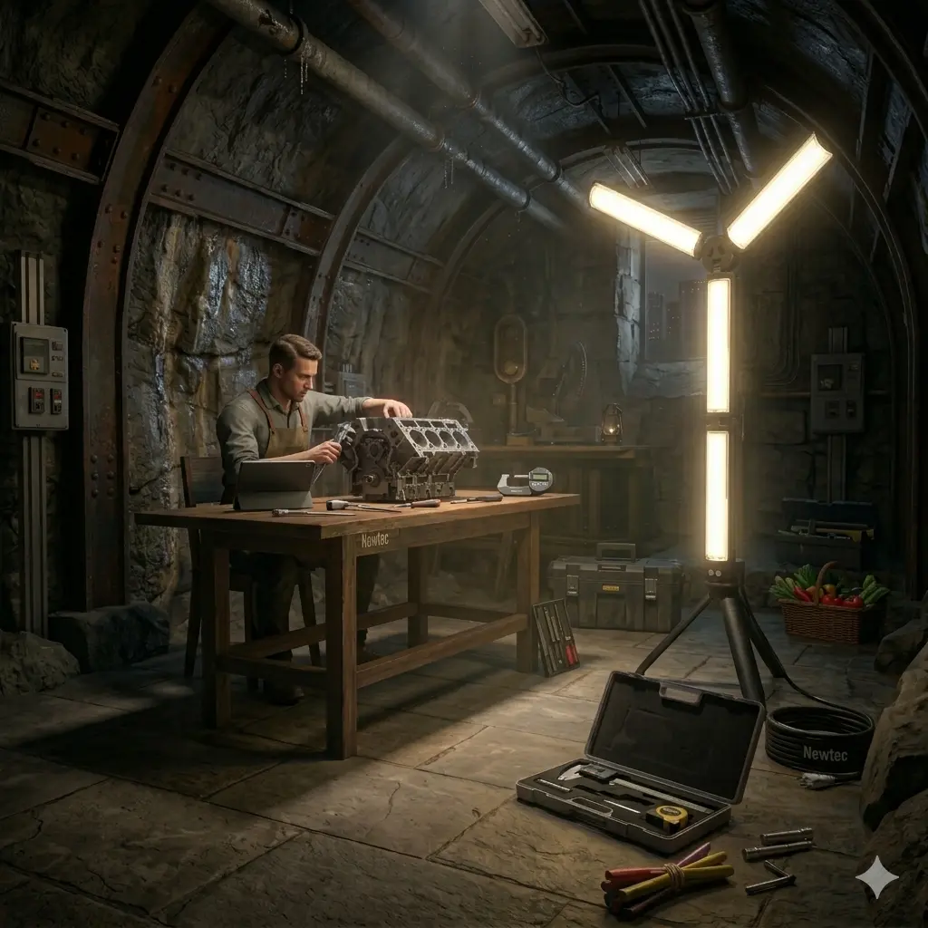 תאורה מתכווננת NEWTEC AL20 פעילה