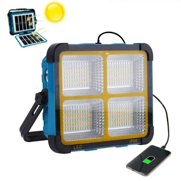 תאורה סולארית ניידת עוצמתית Newtec-AL1 עם פאנל מתקפל