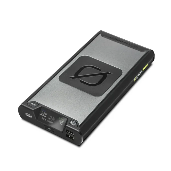 Goal Zero New Sherpa 100PD היא תחנת טעינה ניידת קומפקטית וחזקה עם סוללת ‎94.72Wh‎, המיועדת לטעינת מחשבים ניידים, סמארטפונים, טאבלטים ומכשירים נוספים בדרכים.