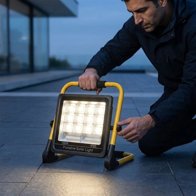 NEWTEC RLO-BXT-100 פנס הצפה סולארי