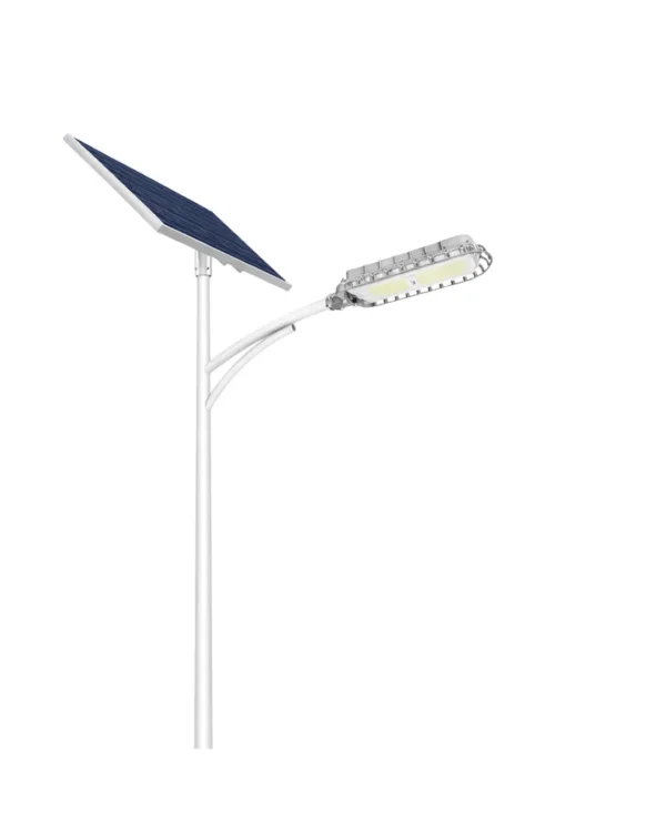 תאורת רחוב סולארית מקצועית Newtec Carbon 5700Lm